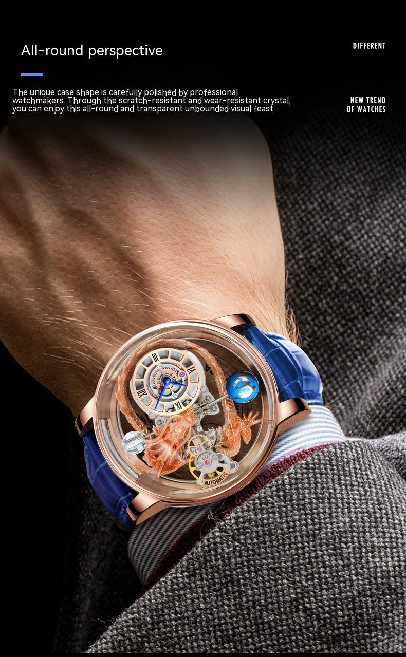 Men’s Fashion Tourbillon Watch – Good Luck Edition