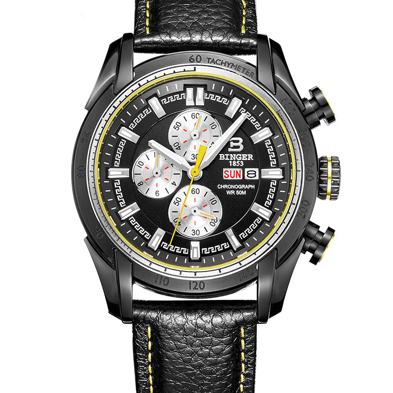 Classic Stainless Steel Quartz Watch – 44mm Fashion Edition